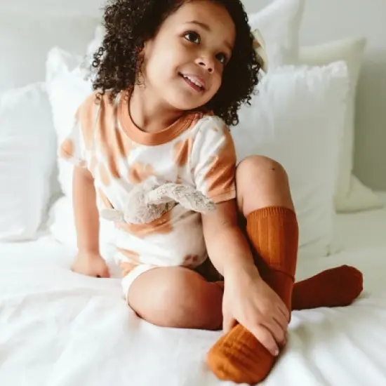 Goumikids 2pk organic cotton kids knee-high socks image {5}