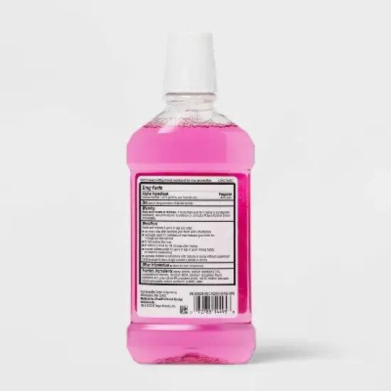 Anticavity Kids' Fluoride Rinse Mouthwash Bubble Gum Flavor - 16.9 fl oz - up&up&trade; image {3}