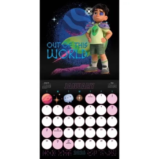 Disney 2026 Elio 12"x12" Wall Calendar image {1}