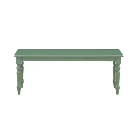 Carolina Wood Dining Bench Equestrian Green - Boraam image {1}