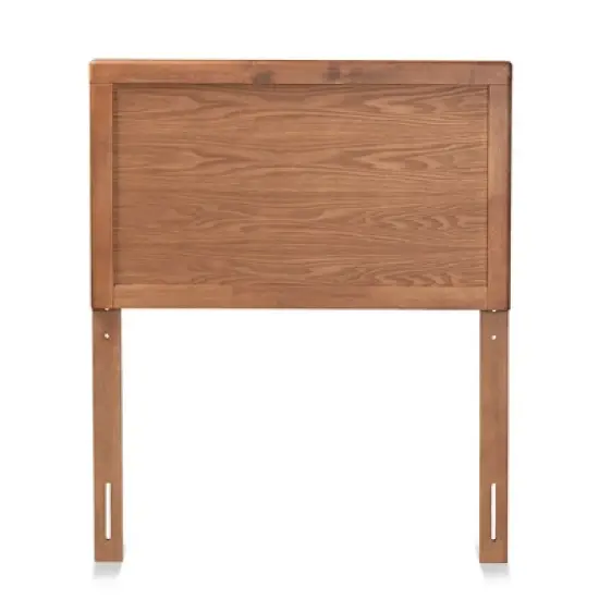 Twin Raya Wood Headboard Walnut - Baxton Studio image {1}