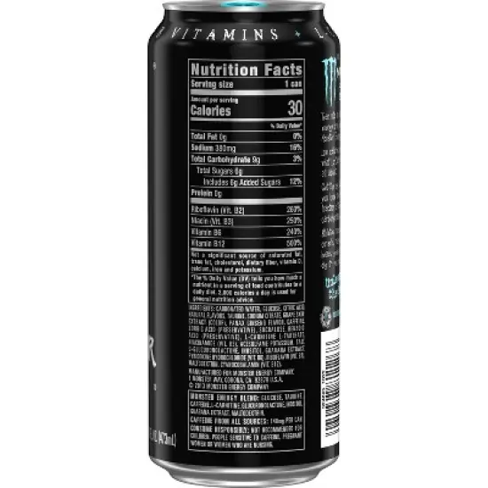 Monster Energy, Lo-Carb - 16 fl oz Can image {2}