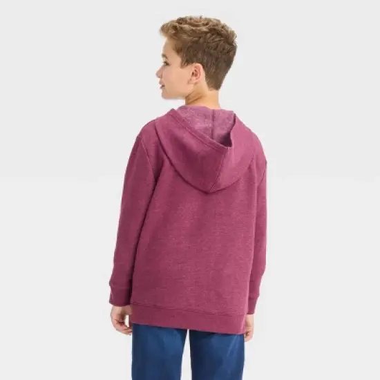 Boys' Fleece Hooded Zip-Up Sweatshirt - Cat & Jack&trade; image {1}