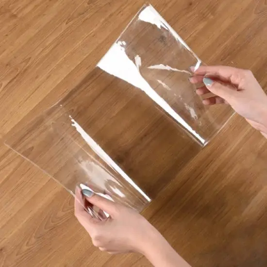 WeChef 8.5 x 14" Double-Sided All Clear Vinyl Menu Cover 2 View Plastic Menu Holder Top Loading Restaurant Cafe 30 Pack image {5}