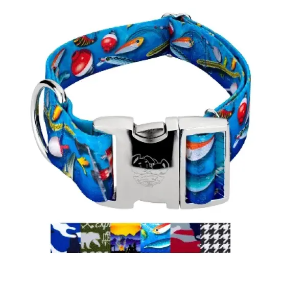 Country Brook Petz HossFit Jr Wide Premium Dog Collar - Sports and Athletics Collection image {4}