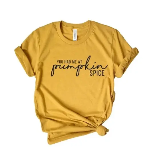 Simply Sage Market Women's You Had Me At Pumpkin Spice Short Sleeve Graphic Tee image {6}