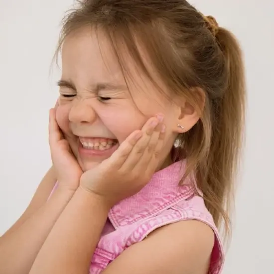 Girls' Dainty Dog & Bone Screw Back Sterling Silver Earrings - In Season Jewelry image {1}