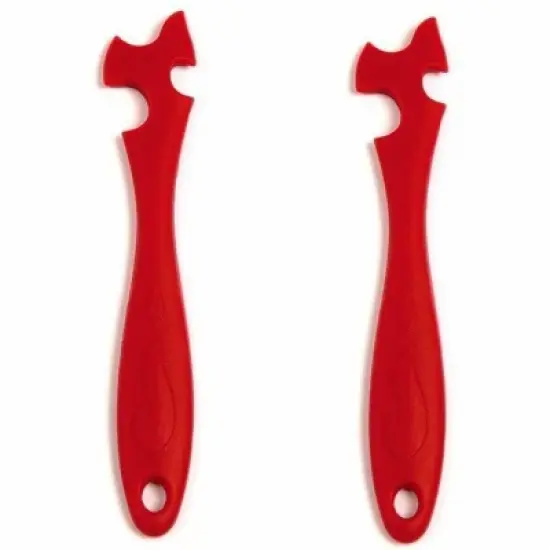 Norpro Heat Resistant Silicone Oven Rack Push & Pull Stick - Cooking Safety Tool image {4}