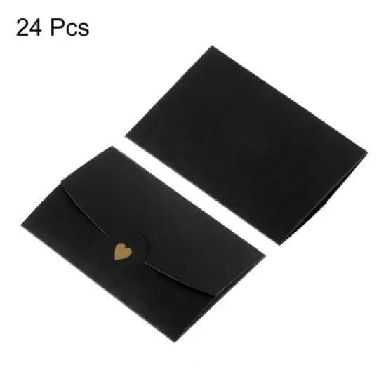 Unique Bargains Blank Paper Mini Vintage DIY Greeting Card Envelope 24 Pcs image {2}