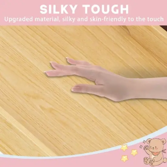 Famapy Baby Changing Table With leather Pulls Large Worktop Three Drawers Rich Storage Space Storage Cabinet image {4}