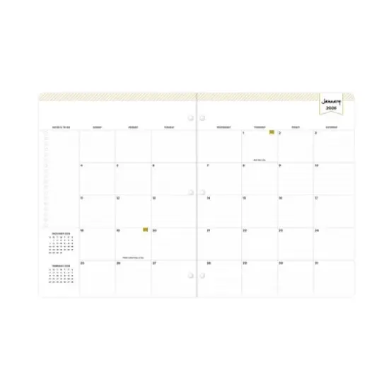 Blue Sky Day Designer Monthly Deluxe Planning Calendar 8.5"x11" Marjorie Floral Clear image {4}