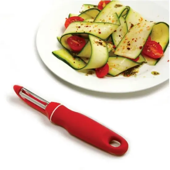 Norpro Grip-EZ Vegetable Peeler, 7.25-Inch, Red image {4}