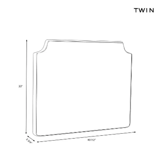 Twin Molly Notched Stick-on-the-Wall Dorm Headboard USB - Threshold&trade; image {4}