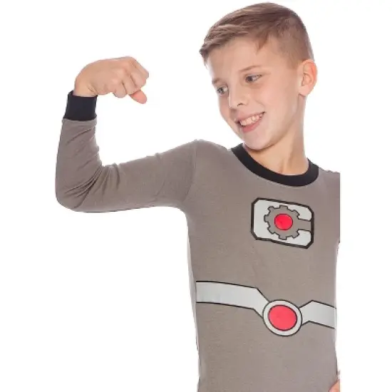 Justice League Boys Cyborg Cotton Costume Pajama Set image {2}