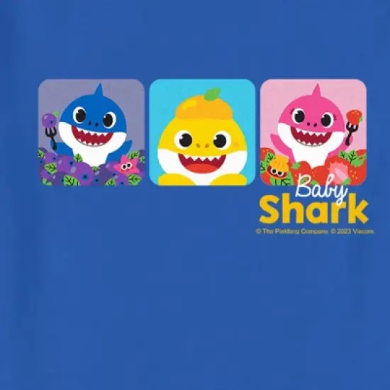 Toddler's Baby Shark Trio Family Panels T-Shirt image {1}