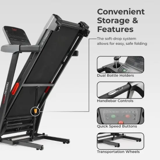 Sunny Health & Fitness Active 400 Smart Auto Incline Treadmill - SF-T724012 image {8}