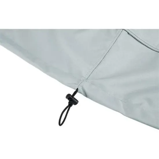 Eevelle 106" Meridian Round Table Fire Pit Cover Silver image {3}