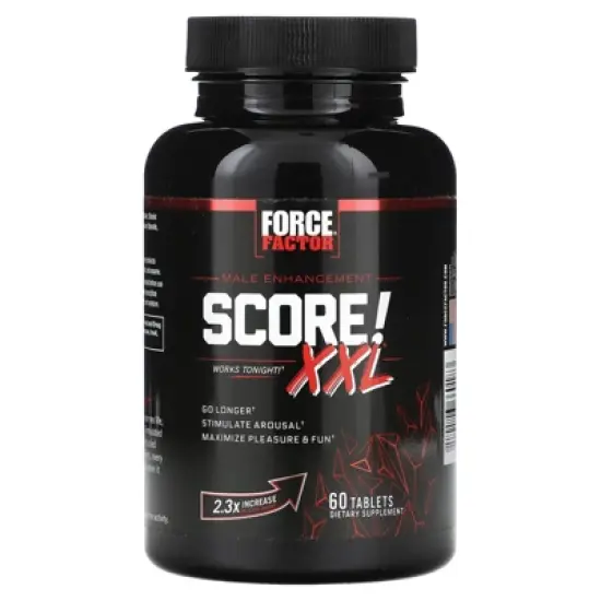 FORCE FACTOR Score! XXL Nitric Oxide Booster Supplement for Men with L-Citrulline, Black Maca, and Tribulus to Improve Athletic Performance, Increase image {4}