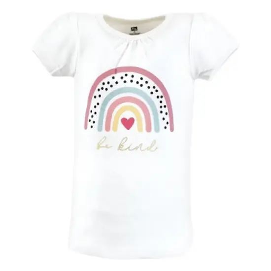Hudson Baby Girl Short Sleeve T-Shirts, Unicorn Rainbow image {3}