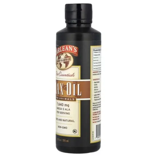 Barlean's Pet Essentials, Flax Oil For Animals, 12 fl oz (355 ml) image {2}