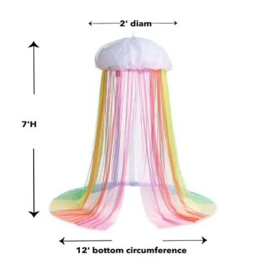 HearthSong - Rainbow Hideaway Canopy with LED Lights image {5}