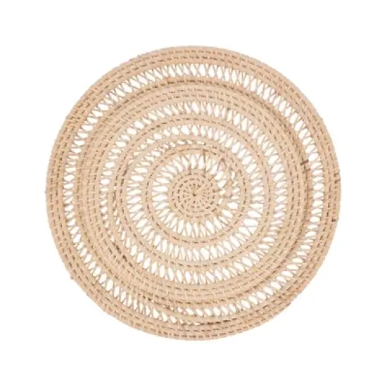Saro Lifestyle Rustic Rattan Charger Plate (Set of 4) image {1}