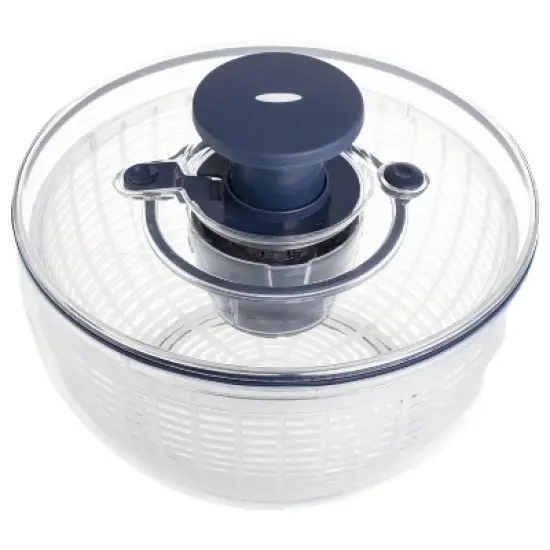 Luminuxe Salad Spinner Lettuce Spinner Vegetable Cleaner and Dryer, One-Handed Use, Built-in Draining System for Fresh, Crisp Clean Salad - 5.3 Quarts image {7}