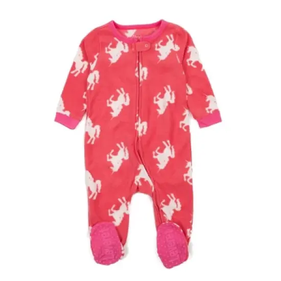 Leveret Footed Sleeper Fleece Pajamas image {9}