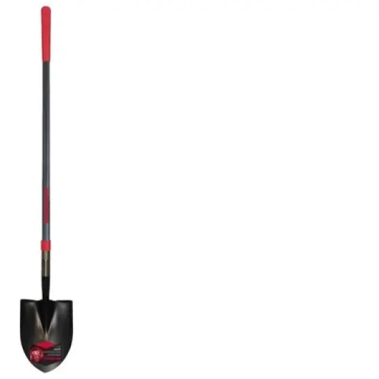 Razor-Back 59.25 in. Steel Round Digging Shovel Fiberglass Handle image {1}