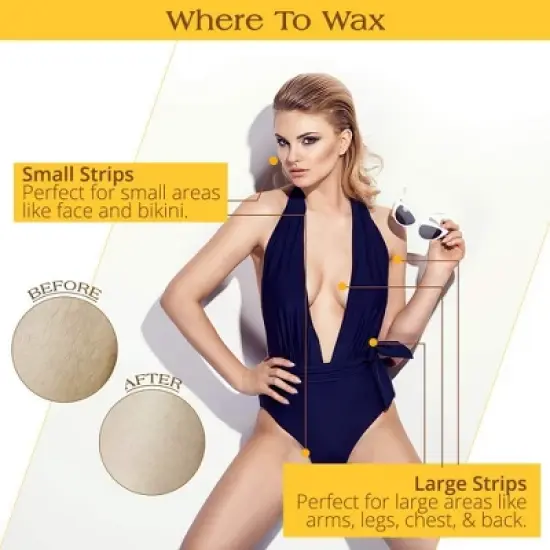 GiGi Simply Ready-To-Use Wax Strips - 18 Strips (PACK OF 2) image {4}
