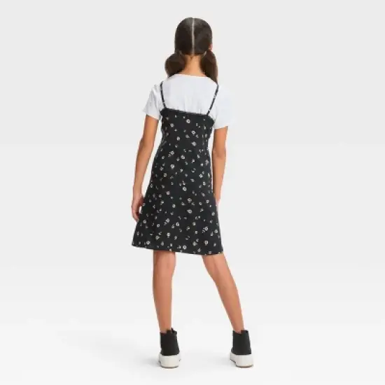 Girls' Lace Trim 2 for 1 Dress - art class&trade; image {1}