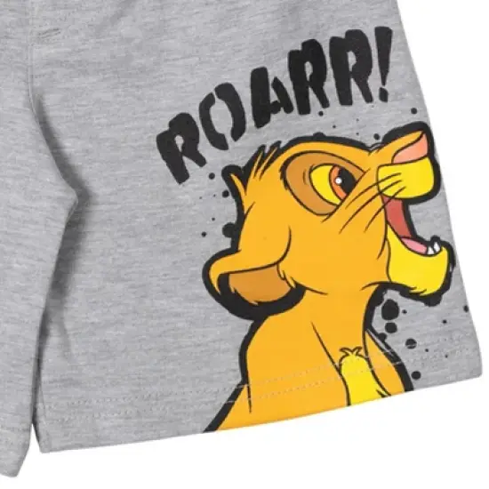 Disney Mickey Mouse Pixar Cars Lion King Pixar Toy Story Simba Pumbaa Timon Woody Fleece 2 Pack Shorts Toddler to Little Kid image {3}