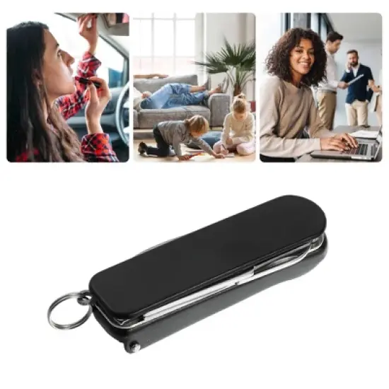 Unique Bargains Stainless Steel Multifunction Nail Clippers for Men and Women 1 Pc image {1}