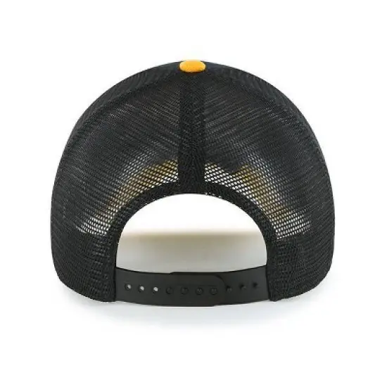 NFL Pittsburgh Steelers Black Moneymaker Mesh Hat: Adjustable Snapback Twill Cap image {1}