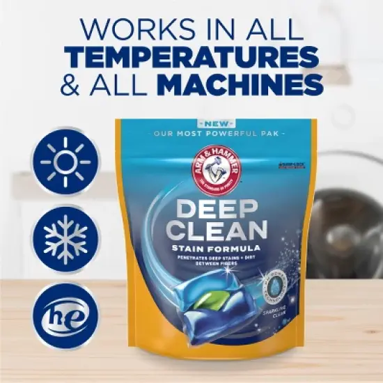 Arm & Hammer Deep Clean Stain Unit Dose Detergent - 44ct image {8}