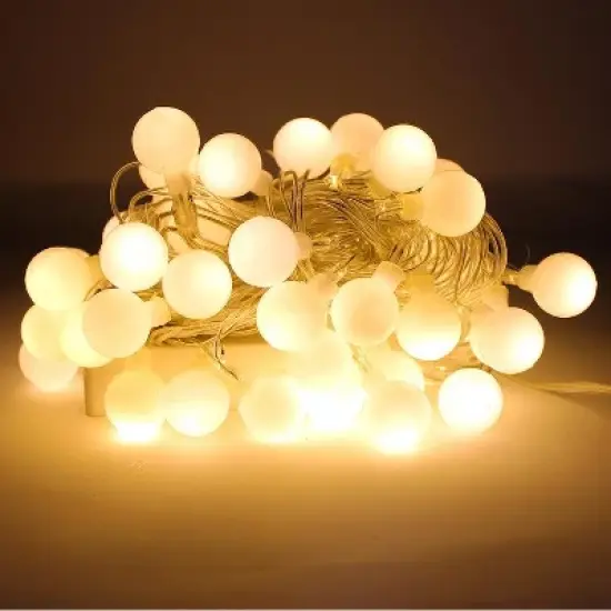 Perfect Holiday 100 LED String Light Bulb with connector - Warm White image {3}