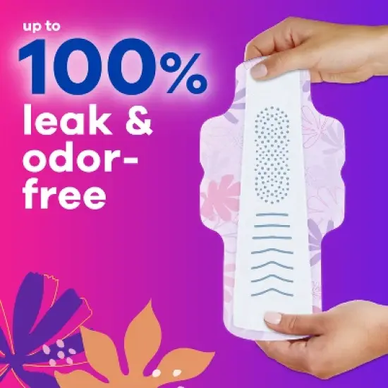 Always Radiant Extra Heavy Flow Absorbency with Flex Foam Pads - Scented - Size 3 image {3}