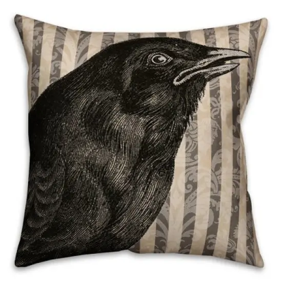 Creative Products Spooky Crow 16x16 Indoor / Outdoor Pillow image {3}