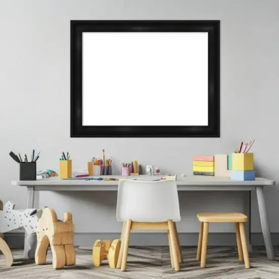 Amanti Art 22"x28" Grand Black Narrow Framed Magnetic Dry Erase Board image {6}