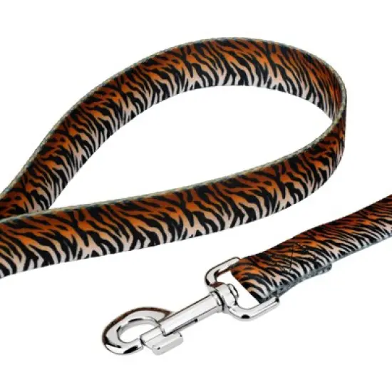 Country Brook Petz Deluxe Bengal Tiger Stripes Dog Collar and Leash image {4}