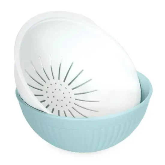 Nordic Ware 2-in-1 Colander and Bowl Set image {5}