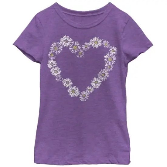 Girl's Lost Gods Daisy Heart T-Shirt image {2}