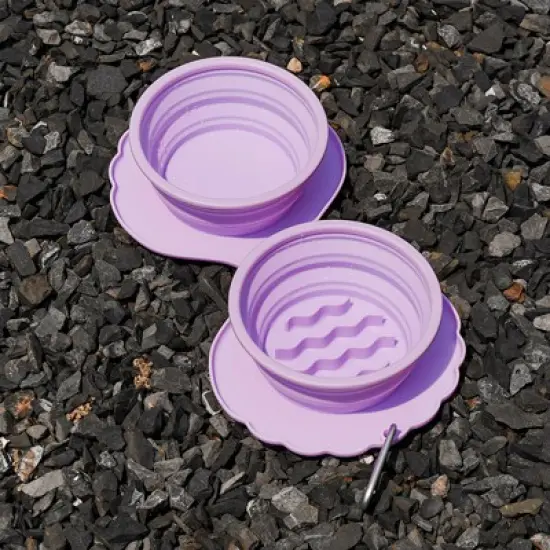 ZEZE Collapsible Silicone Dog Bowl image {5}