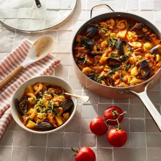 5qt Nonstick Ceramic Coated Aluminum  Saute Pan - Figmint&trade; image {1}