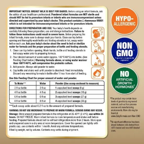 Hypoallergenic Powder Infant Formula - up & up&trade; image {7}