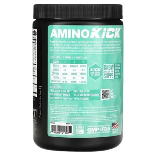 NutraBio Amino Kick, Baja Burst, 0.6 lb (271 g) image {2}