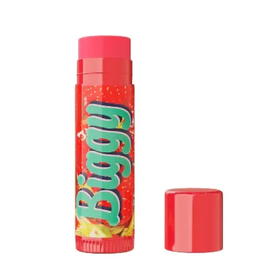 Lip Smacker Strawberry Biggie Lip Balm - 0.3oz image {2}