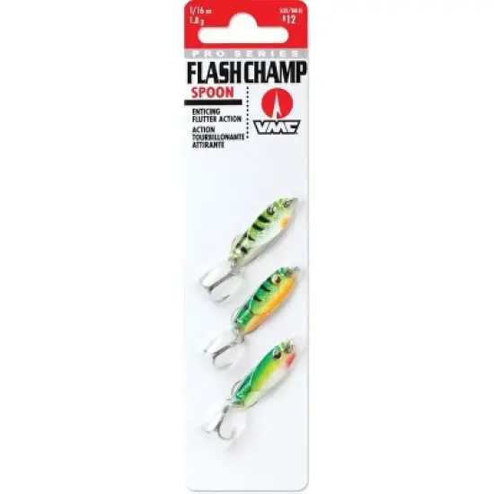 VMC 3/32 oz. Live Flash Champ Spoon Fishing Lure 3-Pack image {1}