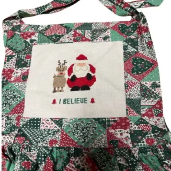 Adult Unisex I Believe Christmas Full Apron With Pockets image {2}