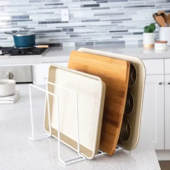 Better Houseware Coated-Steel Large Organizer in White image {3}